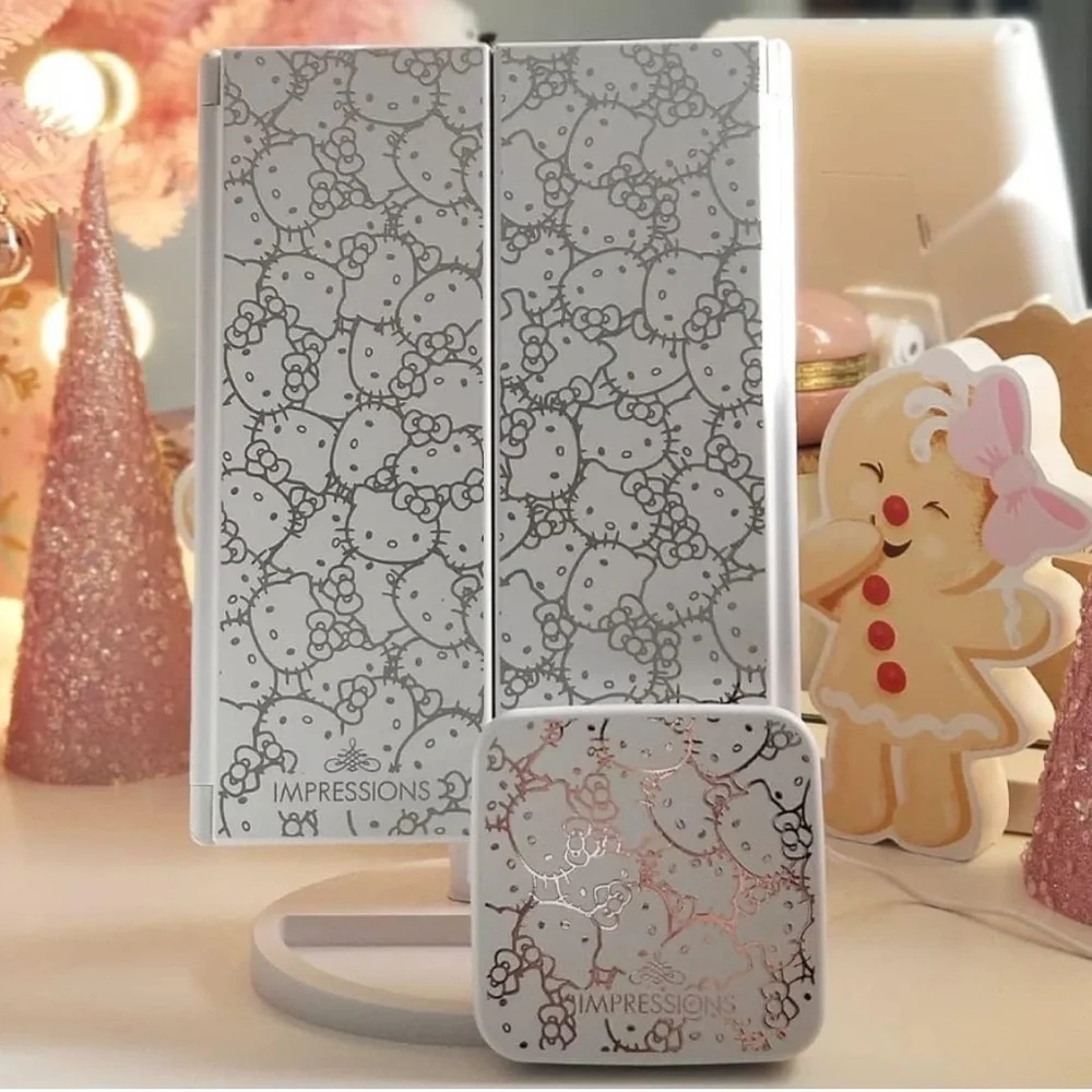 🆕 Impressions For Hello Kitty Super Cute  Trifold + Compact Mirror Bundle USB